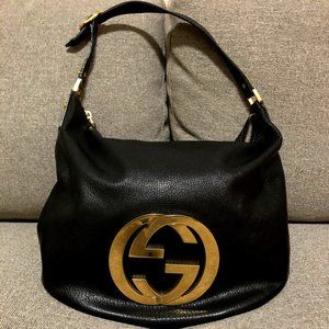 Gucci Leather Blondie Hobo Handbag